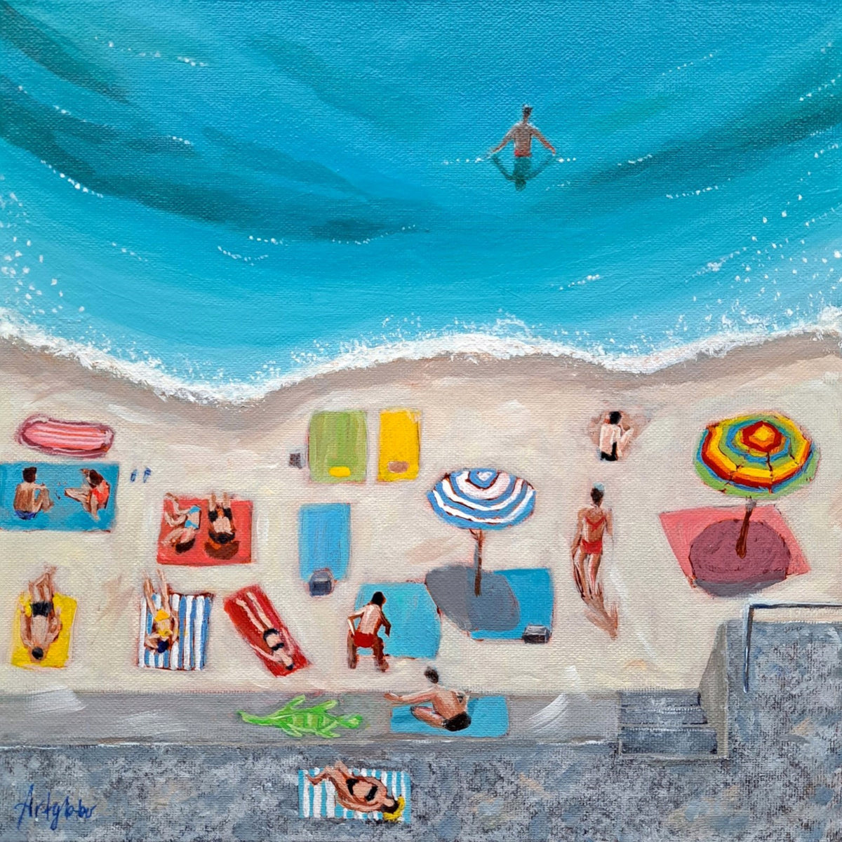 SOLD "Day at the Beach"
